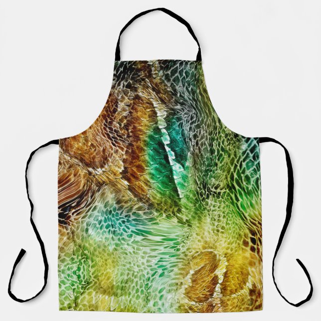 Snake skin background apron (Front)