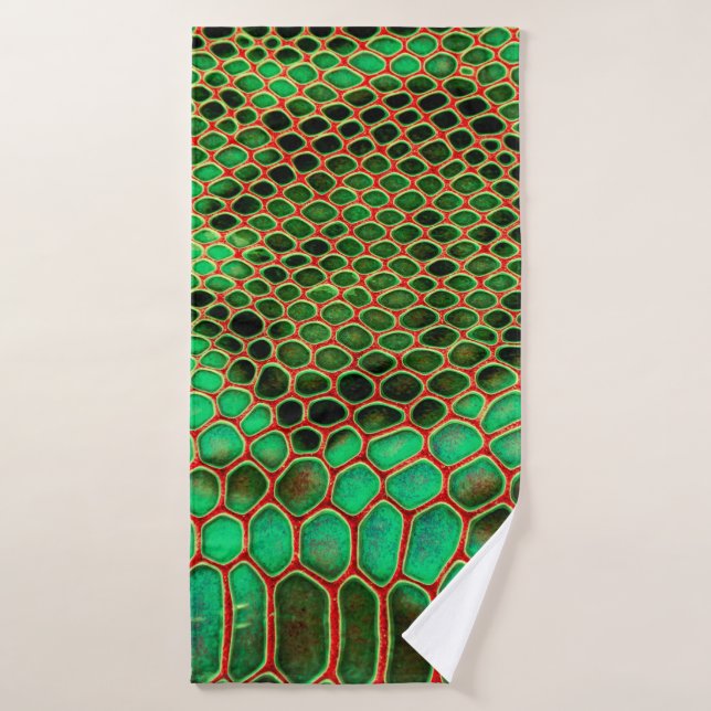 Snake skin background bath towel (Bath Towel)
