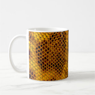 Snake skin background coffee mug