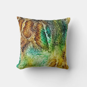 Snake skin background cushion