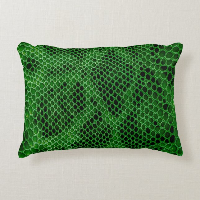Snake skin background decorative cushion (Front)