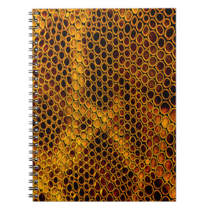 Snake skin background notebook