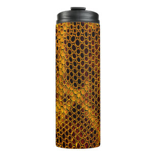 Snake skin background thermal tumbler