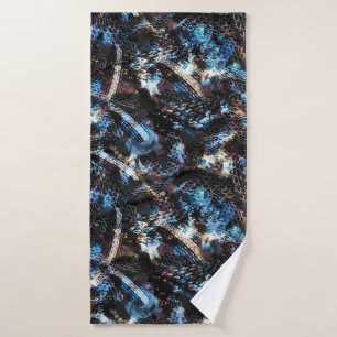 Snake skin bath towel