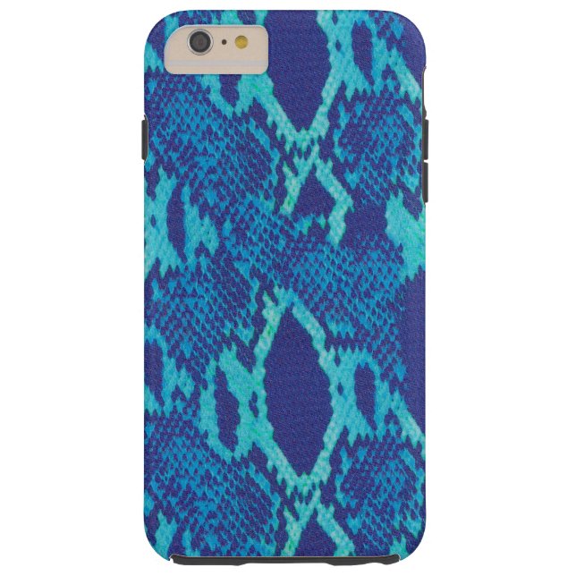 Snake Skin in Blue Case-Mate iPhone Case (Back)