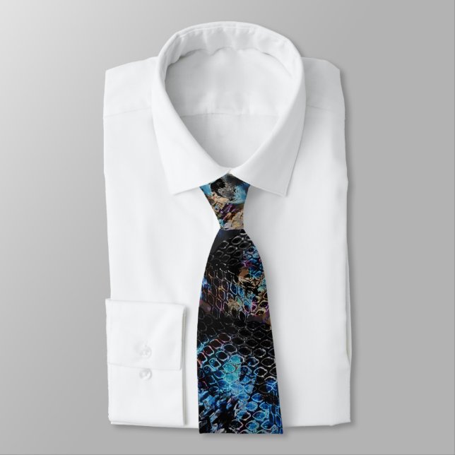Snake skin neck tie (Tied)