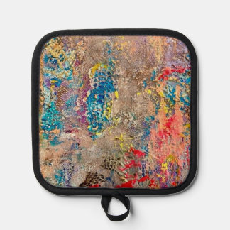 Snake Skin Oven Mitt Pot Holder Colourful Bold