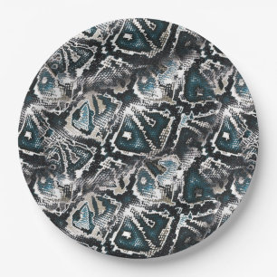 Snake skin  paper plate