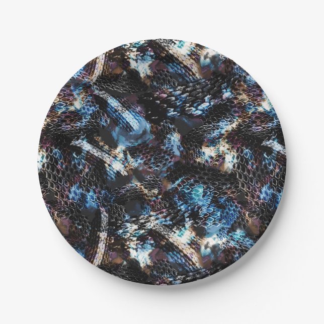 Snake skin paper plate (Front)
