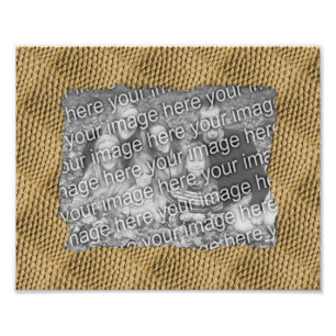 Snake Skin Pattern Frame Photo Template