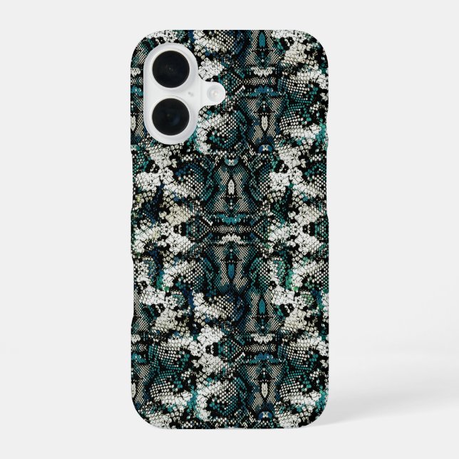 Snake Skin Pattern  iPhone 16 Case (Back)