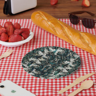 Snake Skin Pattern  Paper Plate