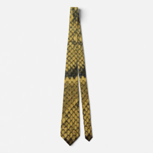 Snake Skin Pattern Print Design Tie