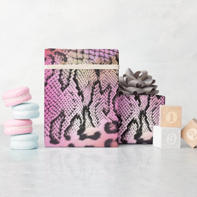 Snake Skin Pattern Wrapping Paper (Baby Shower)