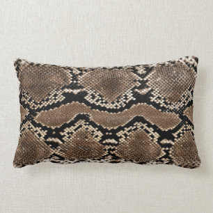 Snake Skin Print Accent Pillow