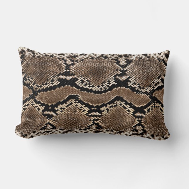 Snake Skin Print Accent Pillow (Front)