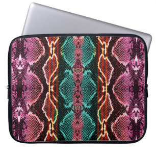 Snake skin print. snake Pattern. Animal print. Col Laptop Sleeve