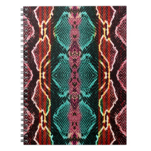 Snake skin print. snake Pattern. Animal print. Col Notebook