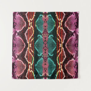 Snake skin print. snake Pattern. Animal print. Col Tapestry