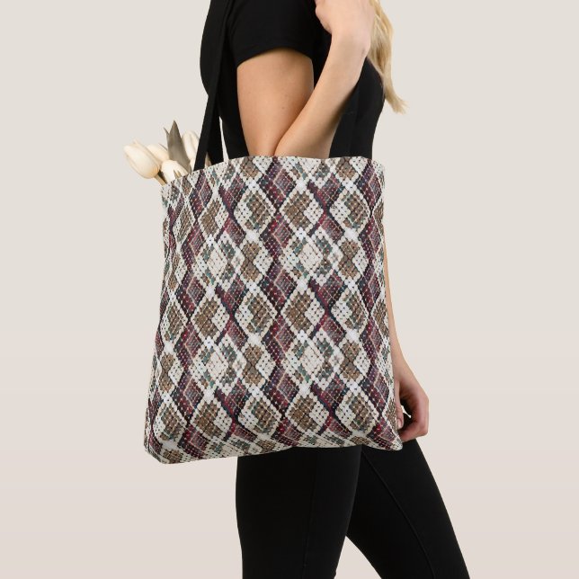 Snake skin, Python, Anaconda, skin, reptile, Tote Bag (Close Up)