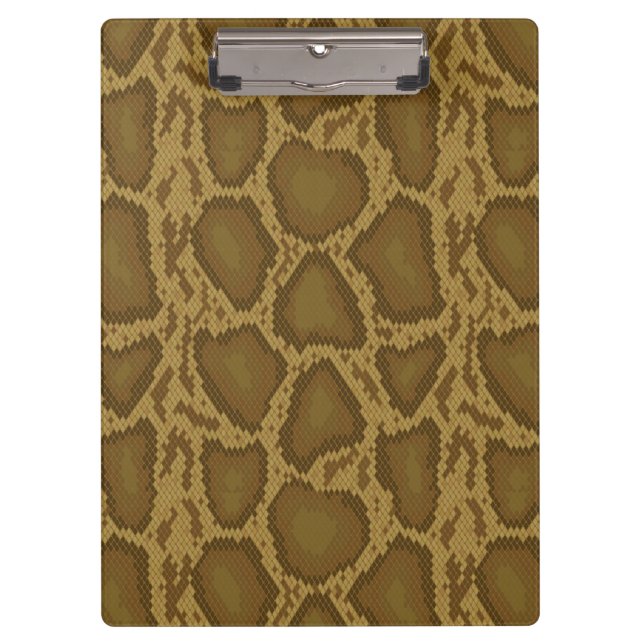 Snake skin, reptile pattern clipboard (Front)