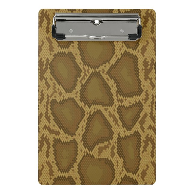 Snake skin, reptile pattern mini clipboard (Front)