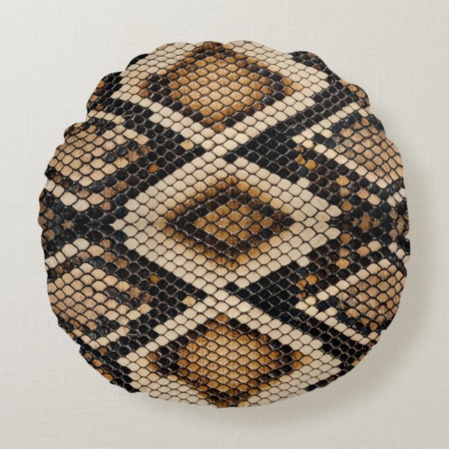 Snake Skin Round Cushion (Front)