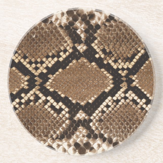 Snake Skin Sandstone Drink Coaster (Front)