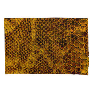 Snake Skin Texture Background Pillowcase