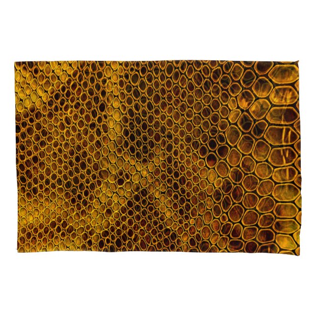 Snake Skin Texture Background Pillowcase (Front)