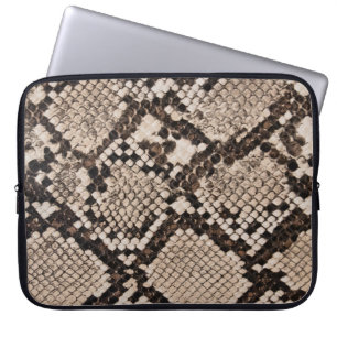 Snake skin: textured background. laptop sleeve