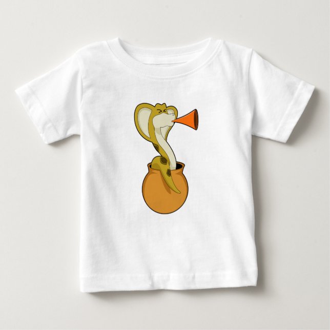 Snake Trumpet Music Baby T-Shirt (Front)