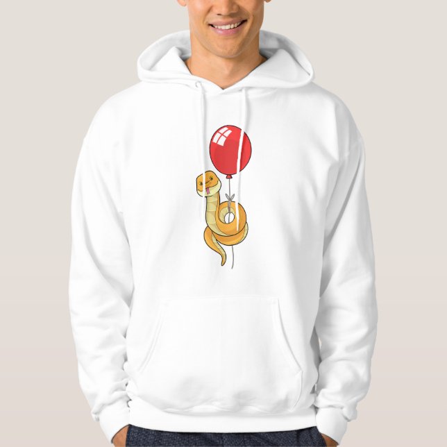 Snake with Balloon Hoodie (Front)