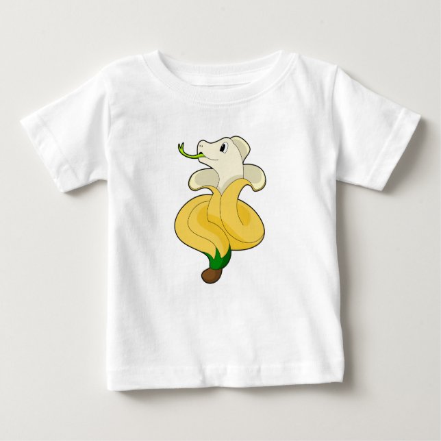 Snake with Banana Baby T-Shirt (Front)