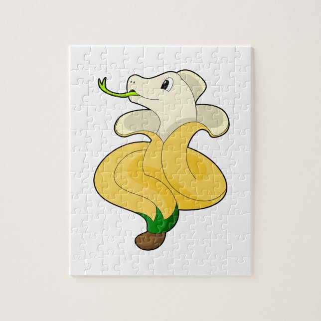 Snake with Banana Jigsaw Puzzle (Vertical)