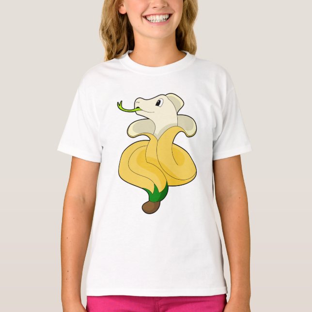 Snake with Banana T-Shirt (Front)