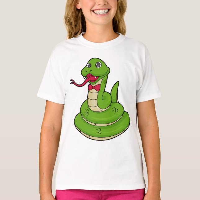 Snake with Bow tie T-Shirt (Front)