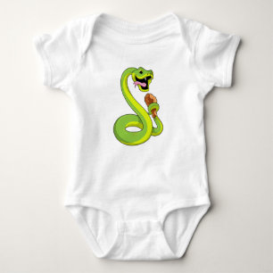 Snake with Chicken Baby Bodysuit