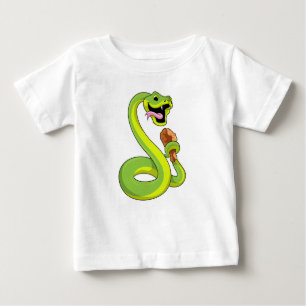 Snake with Chicken Baby T-Shirt