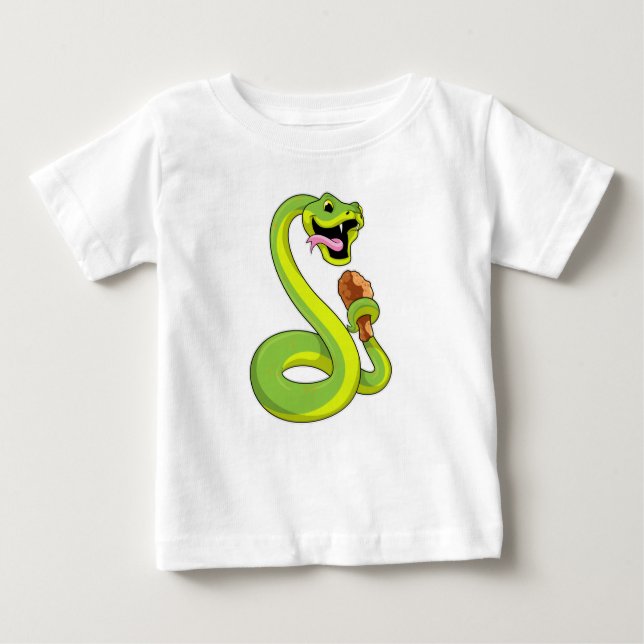 Snake with Chicken Baby T-Shirt (Front)