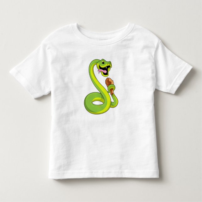 Snake with Chicken Toddler T-Shirt (Front)