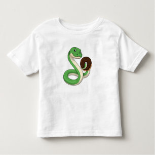Snake with Donut Toddler T-Shirt