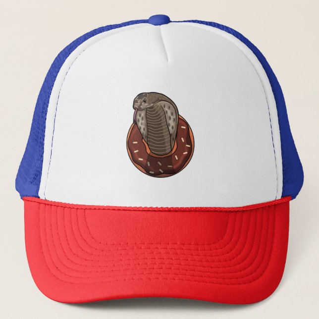 Snake with Doughnut Trucker Hat (Front)