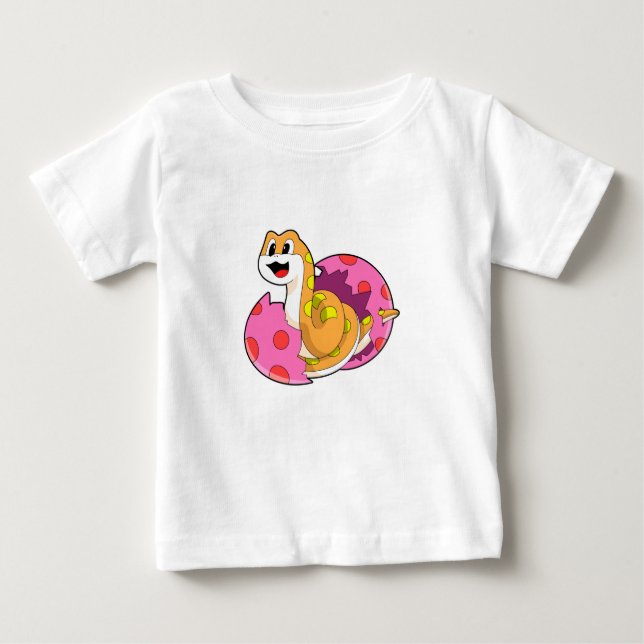 Snake with Egg Baby T-Shirt (Front)
