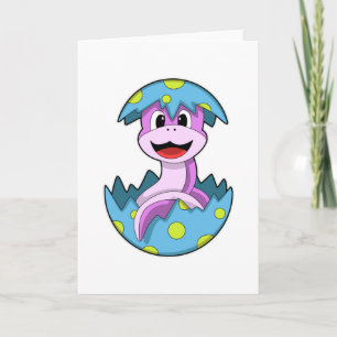 Snake with Egg shell Card