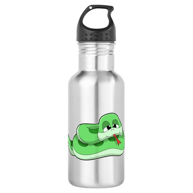 Snake with green Stains 710 Ml Water Bottle (Front)