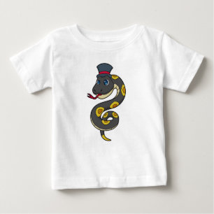 Snake with Hat Baby T-Shirt