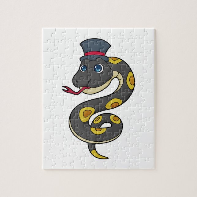 Snake with Hat Jigsaw Puzzle (Vertical)