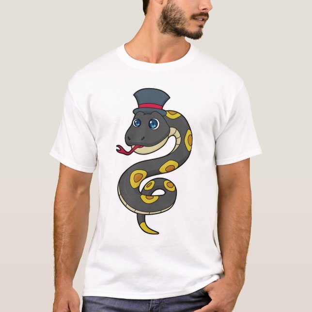 Snake with Hat T-Shirt (Front)
