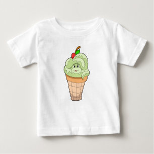 Snake with Ice cream cone & Cherry Baby T-Shirt